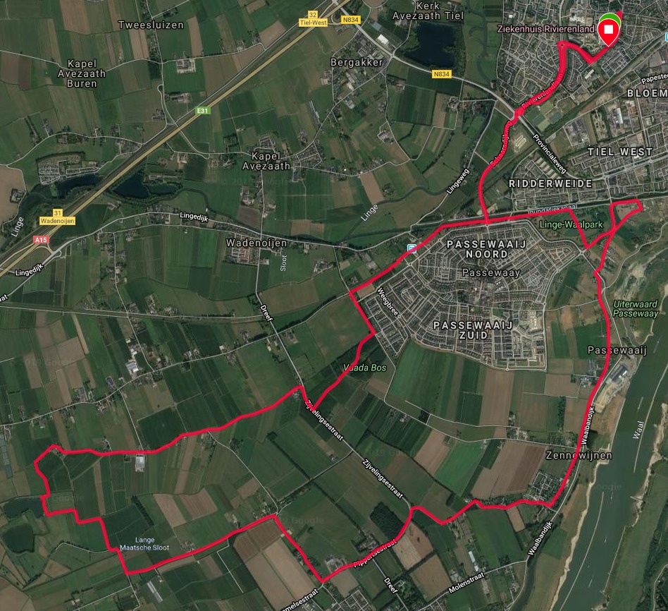 Route Halve Marathon - Roel Boerma Loop 31 maart 2019 - PR - Run Han Run