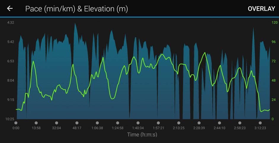Ketelwaldtrail pace en hoogteverschil - Run Han Run